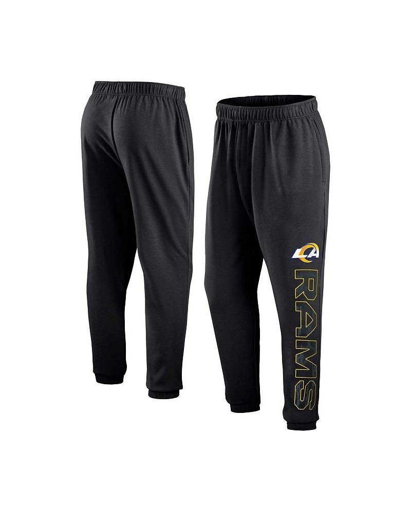 Men's Branded Black Los Angeles Rams Wordmark Logo Sweatpants $23.52 Pants