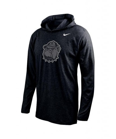 Men's Black Georgetown Hoyas Color Pop Performance Hoodie Long Sleeve T-shirt $27.90 T-Shirts