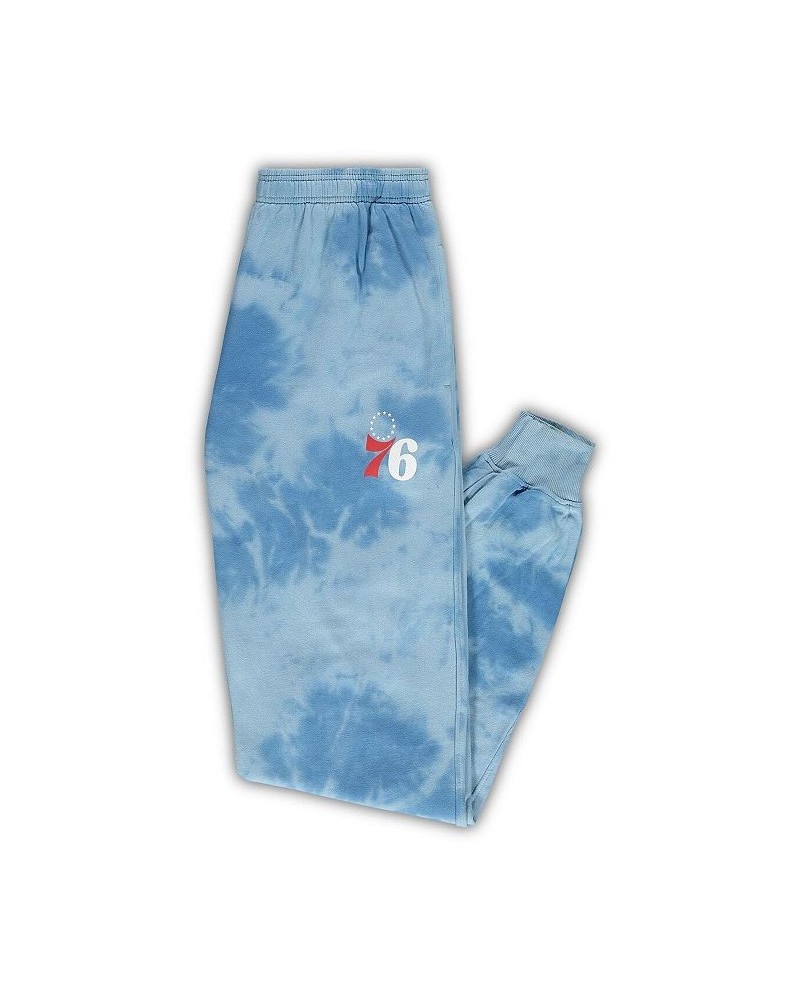 Men's Branded Royal Philadelphia 76ers Big and Tall Wordmark Cloud Dye Jogger Pants $26.40 Pants