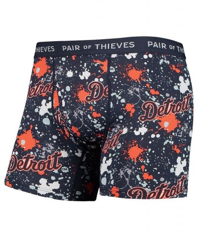 Men's Orange, Navy Detroit Tigers Super Fit 2-Pack Boxer Briefs Set $25.00 Underwear