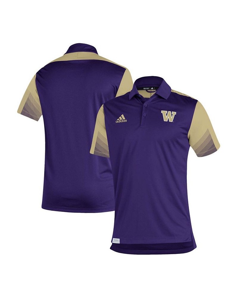 Men's Purple Washington Huskies 2021 Sideline Primeblue Polo $33.65 Polo Shirts