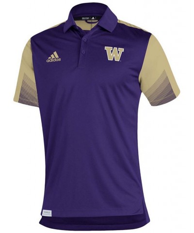 Men's Purple Washington Huskies 2021 Sideline Primeblue Polo $33.65 Polo Shirts