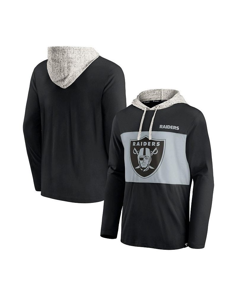 Men's Black Las Vegas Raiders Long Sleeve Hoodie T-shirt $21.42 T-Shirts