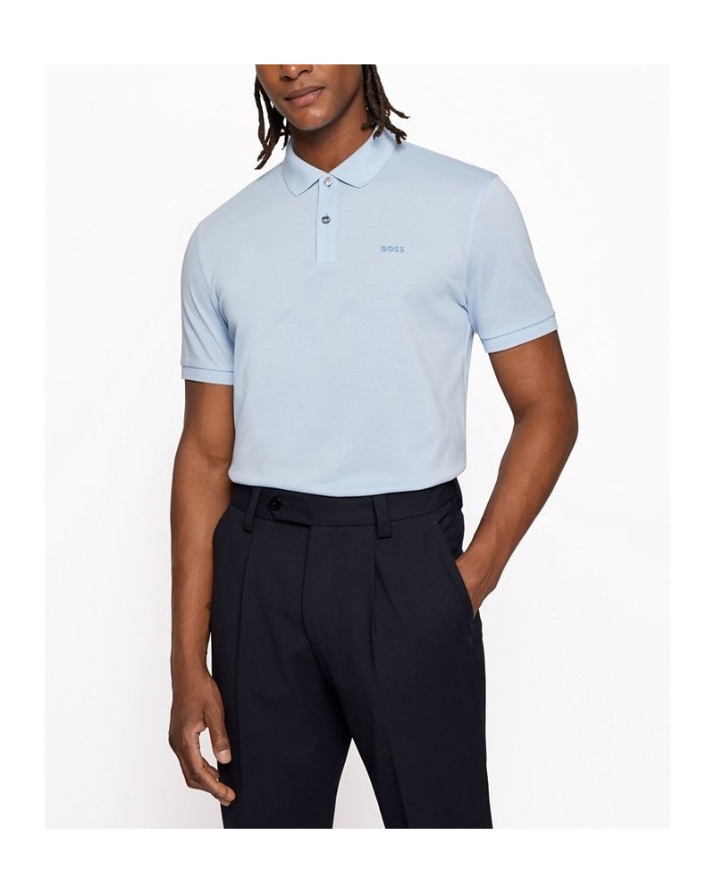 Boss Men's Cotton Polo Shirt Blue $42.14 Polo Shirts