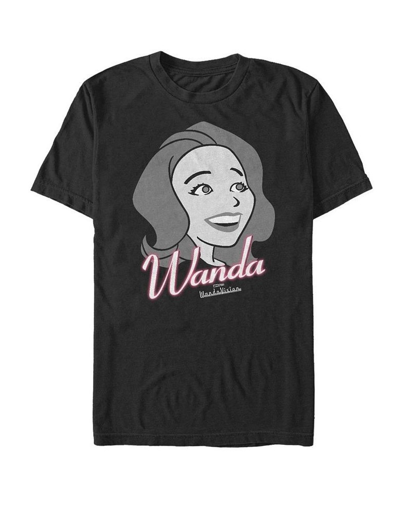 Men's Wanda Smiles Short Sleeve Crew T-shirt Black $18.54 T-Shirts