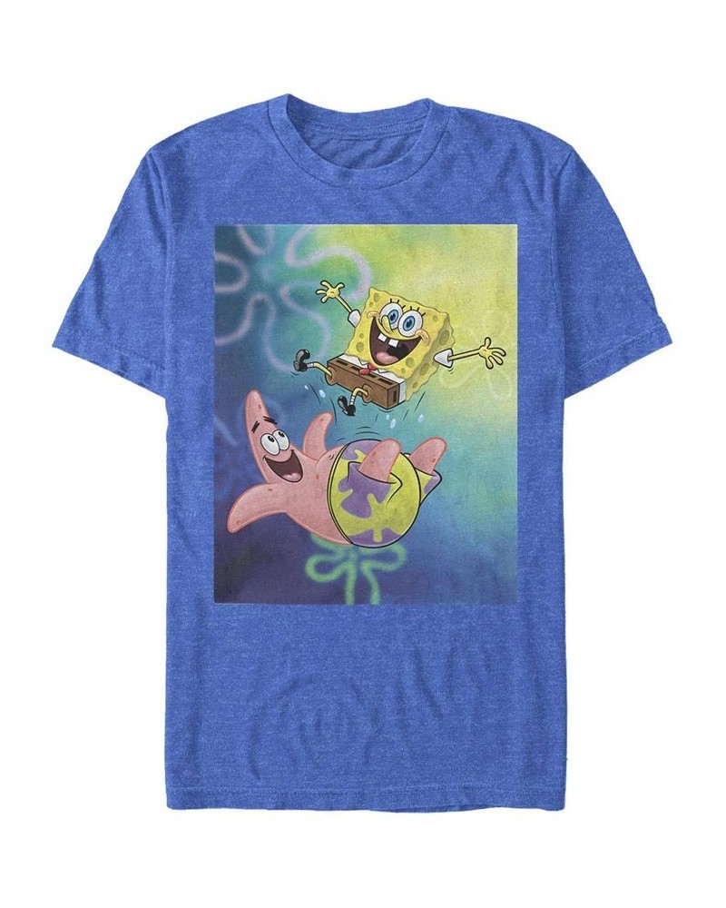 Men's Best Buds Short Sleeve Crew T-shirt Blue $16.10 T-Shirts