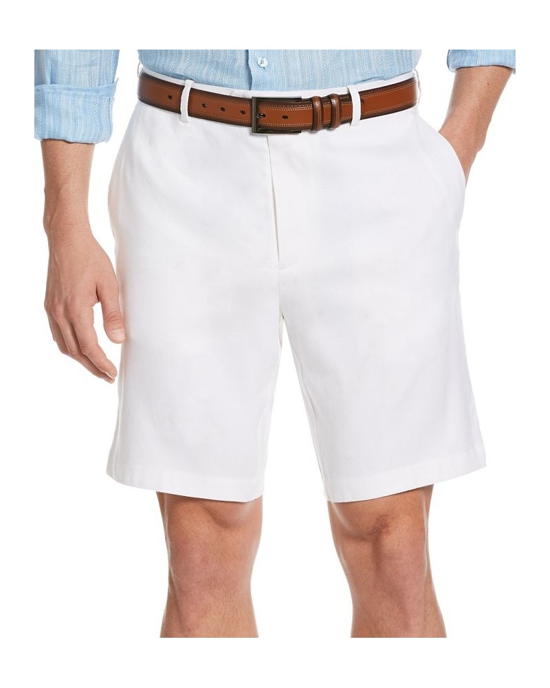 Men's Flat Front 9" Shorts White $22.42 Shorts