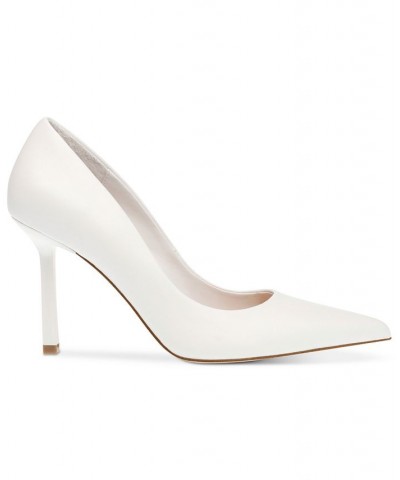 Steve Madden Women's Classie Pointed-Toe Stiletto Pumps White $44.69 Shoes