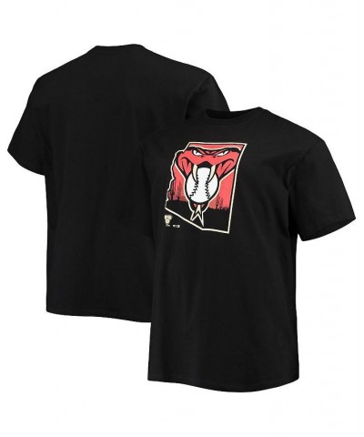 Men's Black Arizona Diamondbacks Big and Tall Hometown Collection Baja T-shirt $17.63 T-Shirts