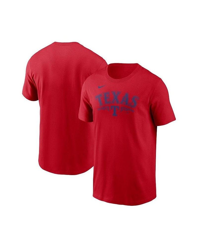 Men's Red Texas Rangers Local Team T-shirt $15.48 T-Shirts