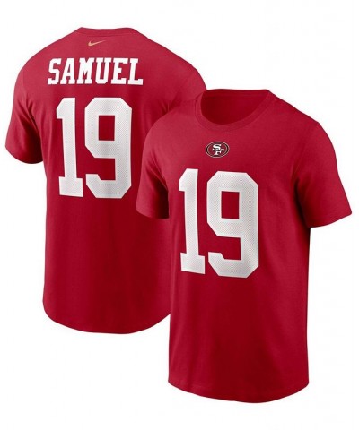 Men's Deebo Samuel Scarlet San Francisco 49ers Player Name and Number T-shirt $23.99 T-Shirts