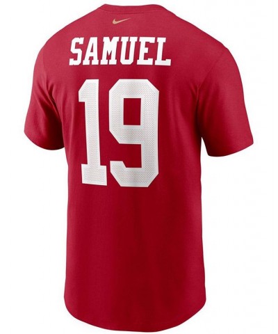 Men's Deebo Samuel Scarlet San Francisco 49ers Player Name and Number T-shirt $23.99 T-Shirts