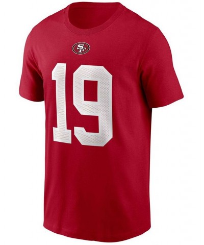 Men's Deebo Samuel Scarlet San Francisco 49ers Player Name and Number T-shirt $23.99 T-Shirts