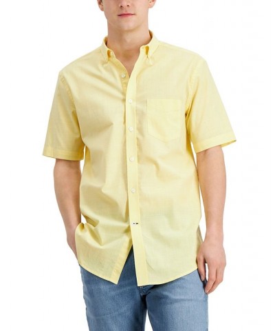 Men's Texture Check Stretch Cotton Shirt PD07 $16.69 Shirts