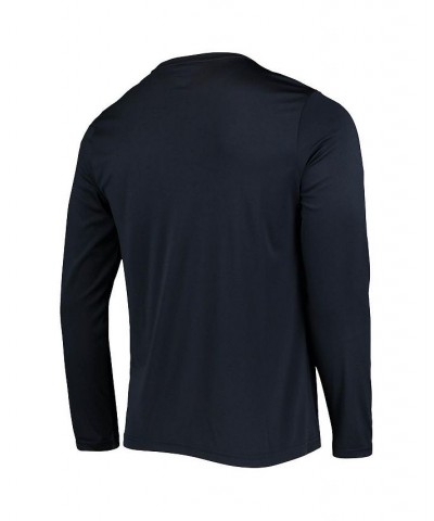 Men's Navy Cal Bears Wordmark Slash Long Sleeve T-shirt $26.54 T-Shirts