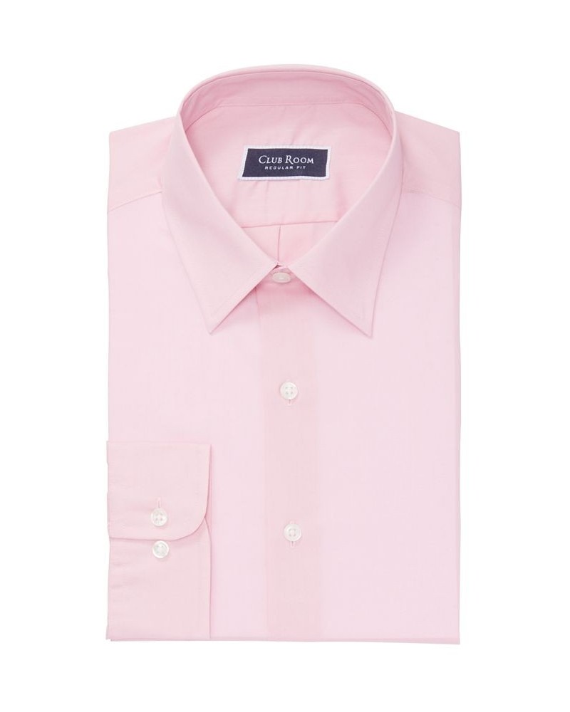 Men's Regular Fit Solid Dress Shirt Pink $12.93 Dress Shirts