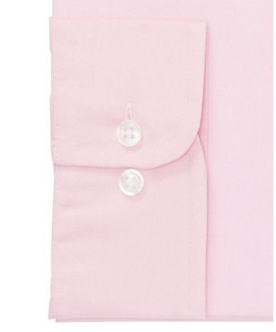 Men's Regular Fit Solid Dress Shirt Pink $12.93 Dress Shirts