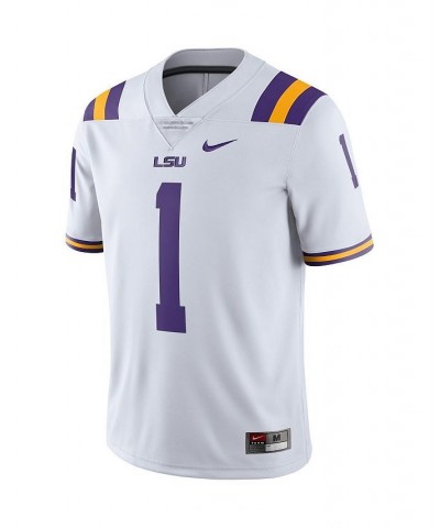 Men's 1 White LSU Tigers Team Limited Jersey $60.90 Jersey