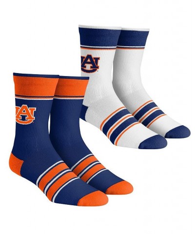 Men's and Women's Socks Auburn Tigers Multi-Stripe 2-Pack Team Crew Sock Set $16.10 Socks