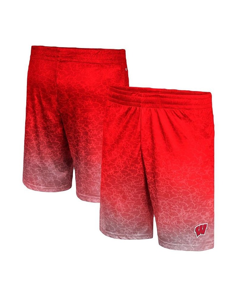 Men's Red Wisconsin Badgers Walter Shorts $29.99 Shorts