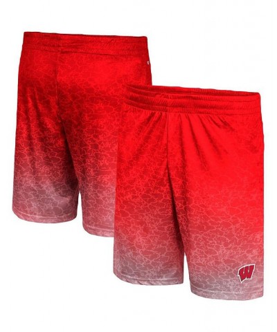 Men's Red Wisconsin Badgers Walter Shorts $29.99 Shorts