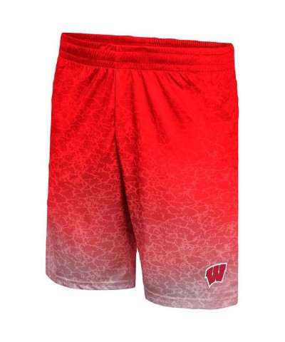 Men's Red Wisconsin Badgers Walter Shorts $29.99 Shorts