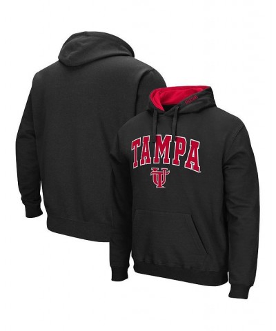 Men's Black University of Tampa Spartans Arch and Logo Pullover Hoodie $23.65 Sweatshirt