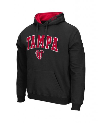 Men's Black University of Tampa Spartans Arch and Logo Pullover Hoodie $23.65 Sweatshirt