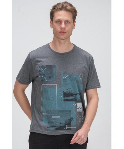 Men's Modern Print Fitted Cali T-shirt PD08 $35.00 T-Shirts