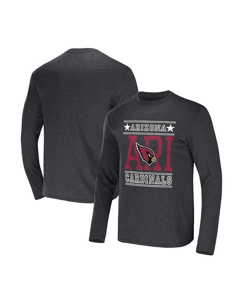 Men's NFL x Darius Rucker Collection by Heathered Charcoal Arizona Cardinals Long Sleeve T-shirt $17.60 T-Shirts