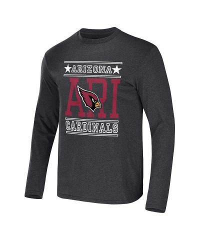 Men's NFL x Darius Rucker Collection by Heathered Charcoal Arizona Cardinals Long Sleeve T-shirt $17.60 T-Shirts