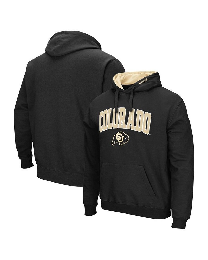 Men's Black Colorado Buffaloes Arch Logo 3.0 Pullover Hoodie $28.80 Sweatshirt