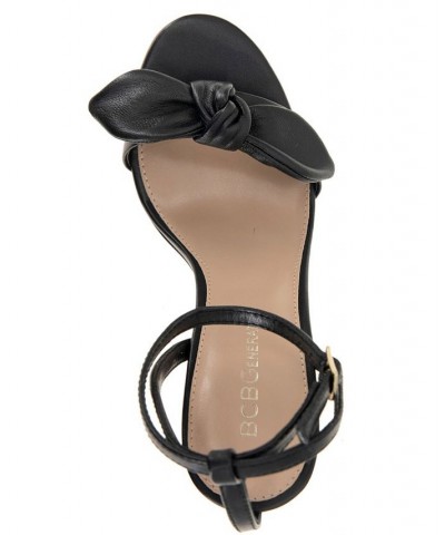 Women's Jamina Bow Detail Dress Sandal Black $51.60 Shoes