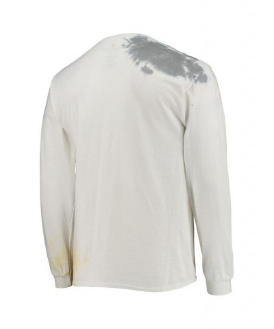 Men's Cream Washington Football Team Tie-Dye Long Sleeve T-shirt $24.20 T-Shirts