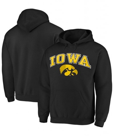 Men's Black Iowa Hawkeyes Campus Pullover Hoodie $22.35 Sweatshirt