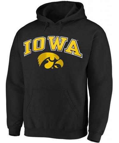 Men's Black Iowa Hawkeyes Campus Pullover Hoodie $22.35 Sweatshirt