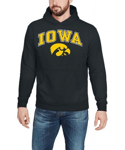 Men's Black Iowa Hawkeyes Campus Pullover Hoodie $22.35 Sweatshirt