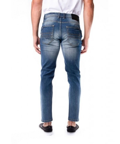 Men's Stretch 5 Pocket Skinny Jeans Blue $41.34 Jeans