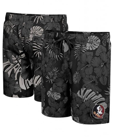 Men's Black Florida State Seminoles The Dude Swim Shorts $32.50 Swimsuits