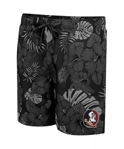 Men's Black Florida State Seminoles The Dude Swim Shorts $32.50 Swimsuits