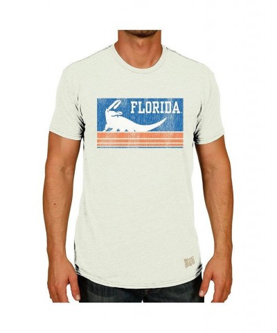 Men's Natural Florida Gators Vintage-Like Gator Tri-Blend T-shirt $19.20 T-Shirts