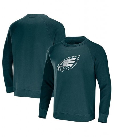 Men's NFL x Darius Rucker Collection by Midnight Green Philadelphia Eagles Raglan Fleece Pullover Sweatshirt $28.67 Sweatshirt