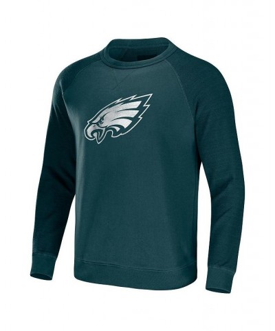 Men's NFL x Darius Rucker Collection by Midnight Green Philadelphia Eagles Raglan Fleece Pullover Sweatshirt $28.67 Sweatshirt