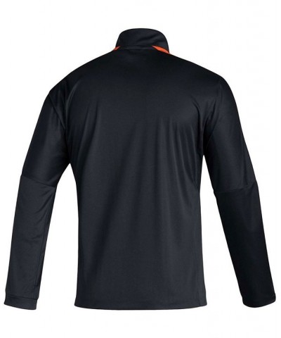 Men's Black Miami Hurricanes 2021 Sideline Primeblue Quarter-Zip Jacket $34.97 Jackets