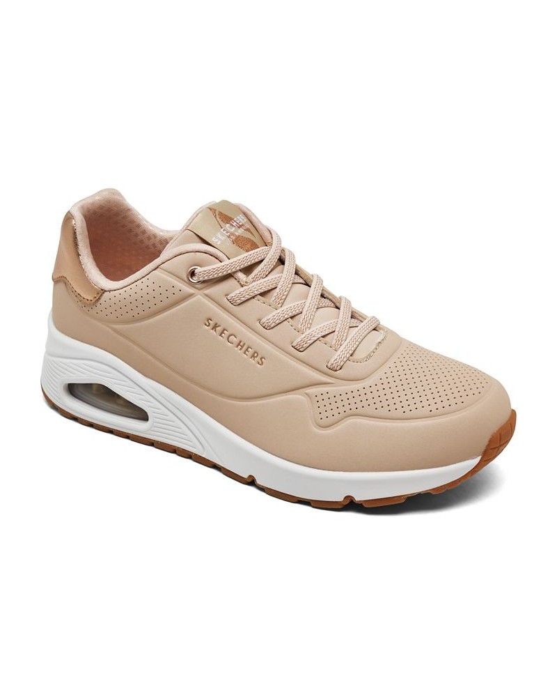 Women's Street Uno - Shimmer Away Casual Sneakers Tan/Beige $36.90 Shoes