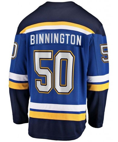 Men's Jordan Binnington Royal St. Louis Blues Home Premier Breakaway Player Jersey $86.95 Jersey