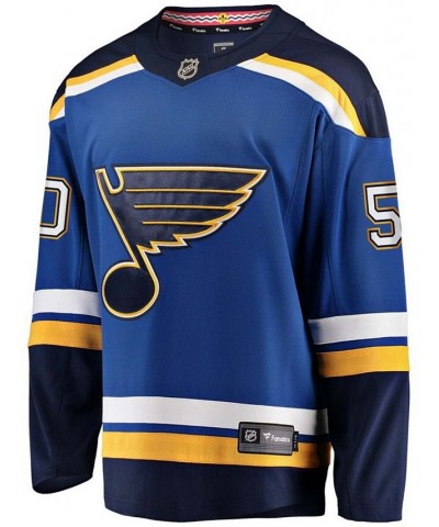 Men's Jordan Binnington Royal St. Louis Blues Home Premier Breakaway Player Jersey $86.95 Jersey