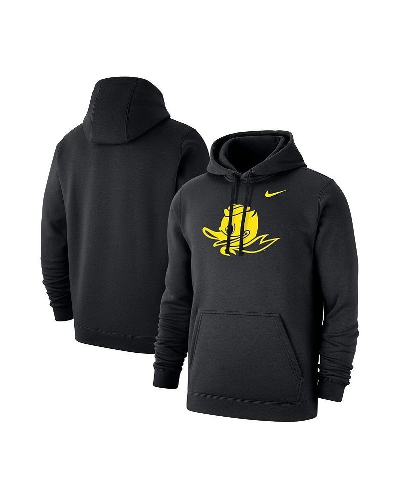 Men's Black Oregon Ducks Big and Tall Alternate Logo Club Pullover Hoodie $34.00 Sweatshirt