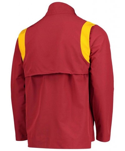 Men's Cardinal Iowa State Cyclones Coach Half-Zip Jacket $37.80 Jackets