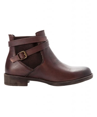 Women's Tatum Fashion Ankle Booties Brown $56.33 Shoes